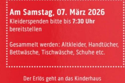 Altkleidersammlung 2026