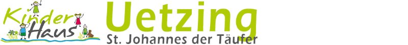Logo und Schriftzug des Kinderhauses St. Johannes der Täufer Uetzing